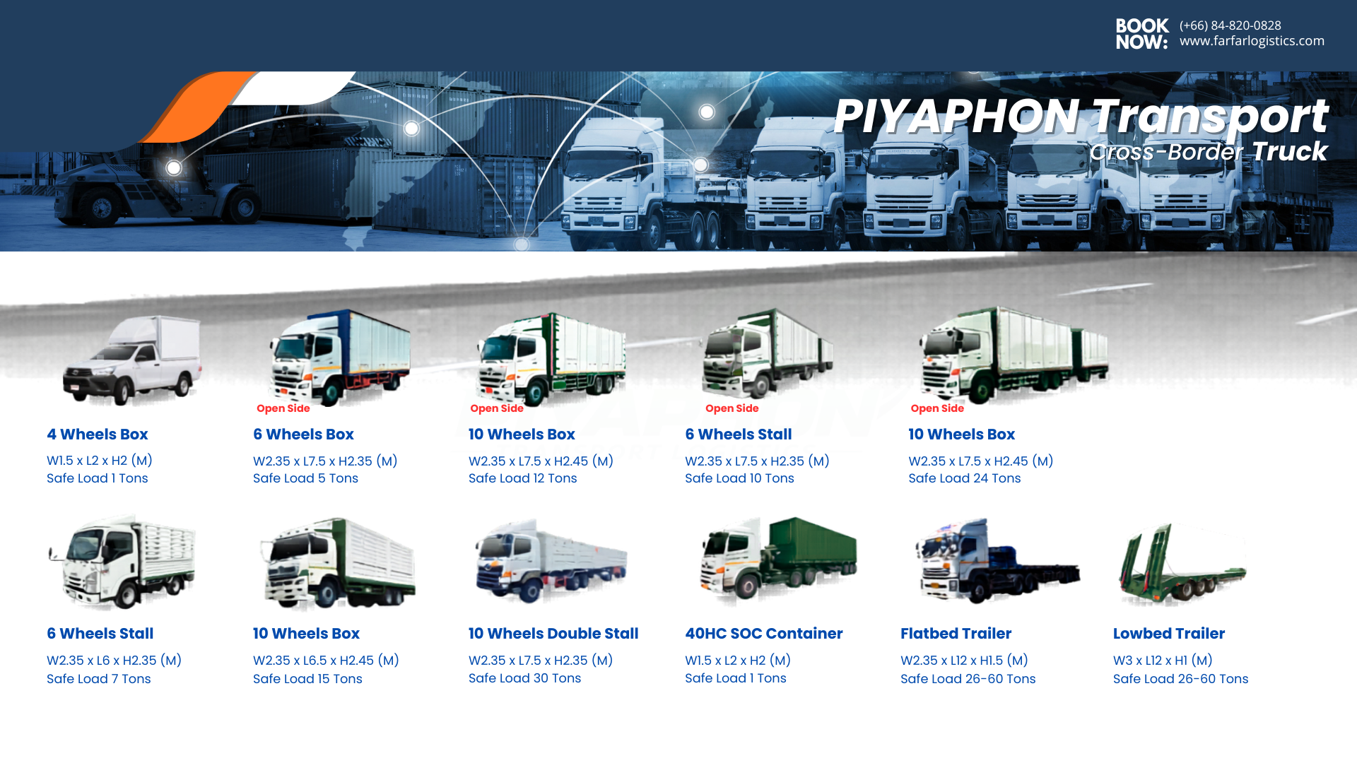 FARFAR Truck Fleet Types